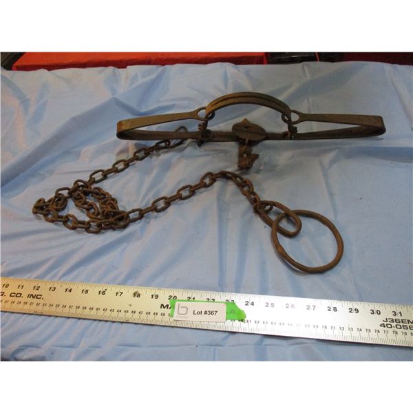 Animal trap with heavy drag - 19" long