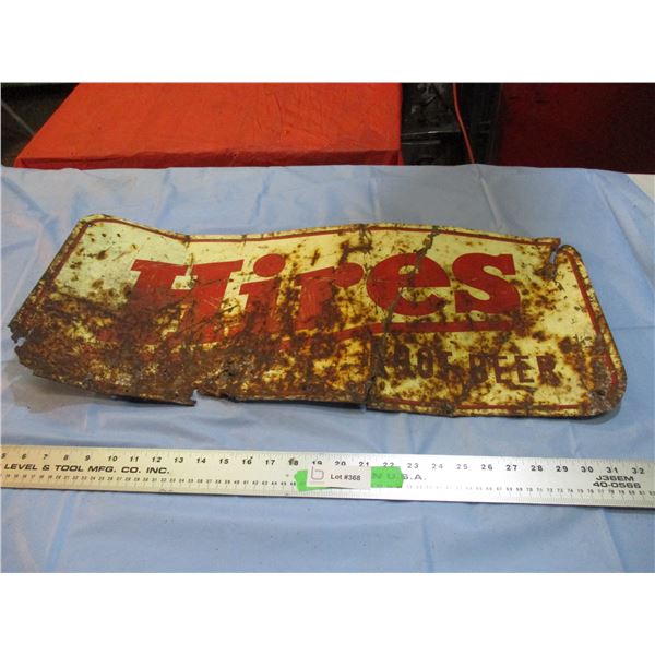 Vintage Hires Root beer tin sign (29x12.25" wide)