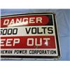 Image 3 : Original 1950-1960's Enamel Sask Power Sign 18.5x12.5