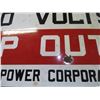 Image 4 : Original 1950-1960's Enamel Sask Power Sign 18.5x12.5