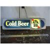 Image 1 : Vintage Pabst blue ribbon light up sign (working) some damage. 38x10.25"long