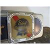 Image 7 : Vintage Pabst blue ribbon light up sign (working) some damage. 38x10.25"long