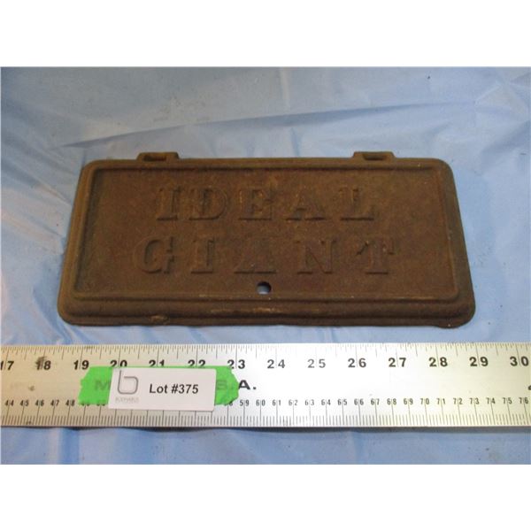 Ideal Giant Cast Iron Mower Lid