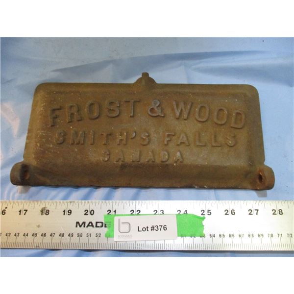 Frost & Woods Cast Iron Mower Lid