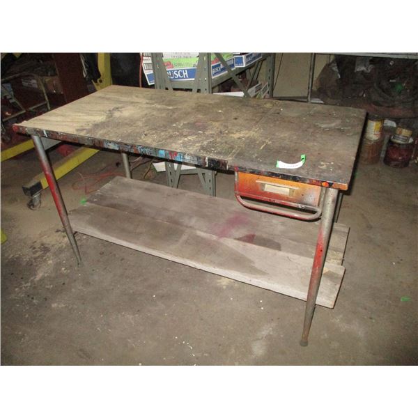 metal work bench 48x24x30" high
