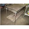 Image 4 : metal work bench 48x24x30" high