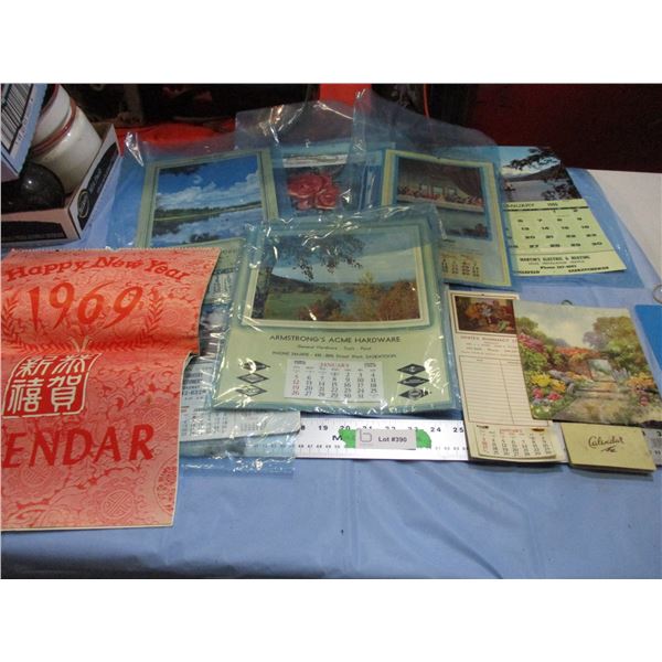 Vintage 1960's calendars