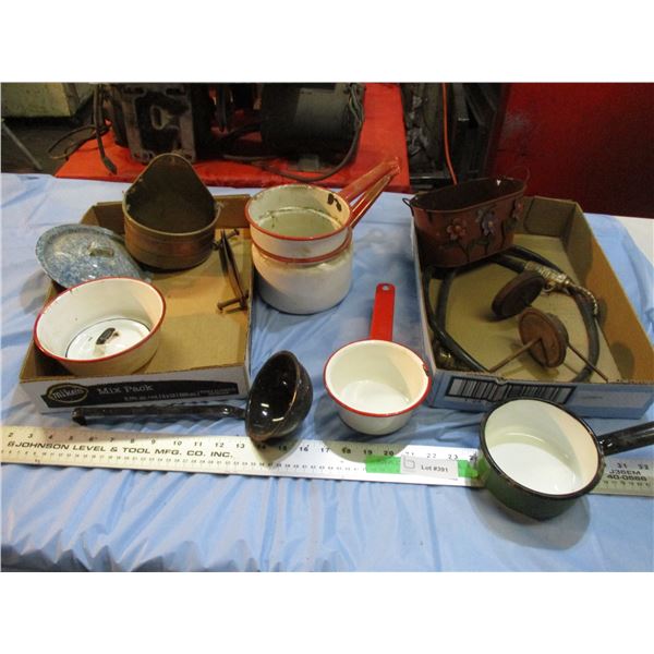 Vintage Enamel + misc