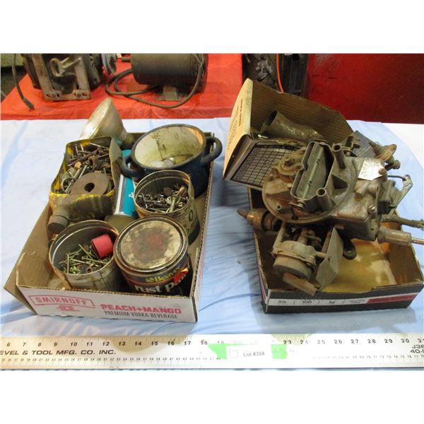 Carb, screws, nails, misc