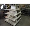 Image 1 : 5 tier wooden shelf on castors 48"x35"x53" tall