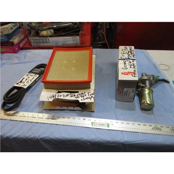 1989-2005 Ford Fuel Pump, belt, 1999-2002 Chev Truck Air Filter (new)