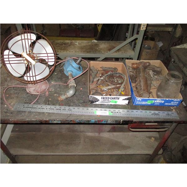 vintage fan, horse related, sprayer pump, misc