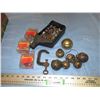 Image 1 : Bells, clamp, wood sockets, misc