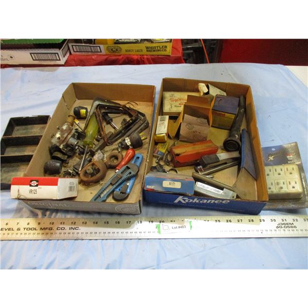 hose clamps, auto parts, brackets, misc