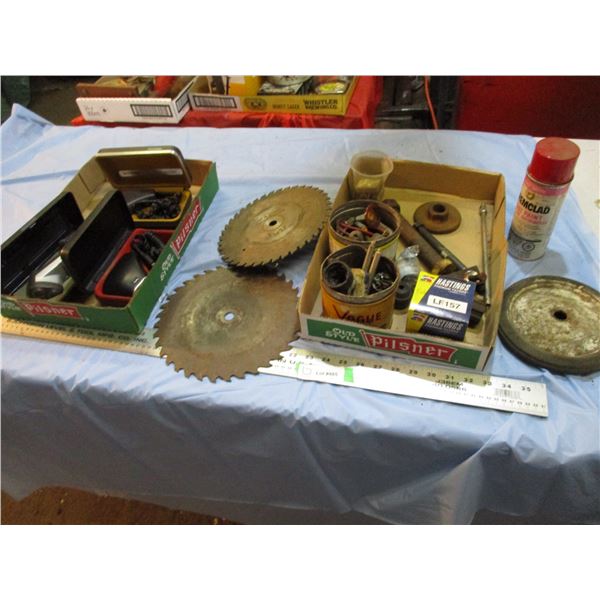 Philips Shavers (working), saw blades, misc