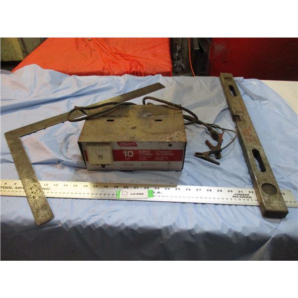 battery charger 6-12v, square, level