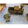 Image 3 : butter press, tin train ornament, misc