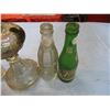 Image 3 : vintage pop bottles, bottom part of a glass lamp