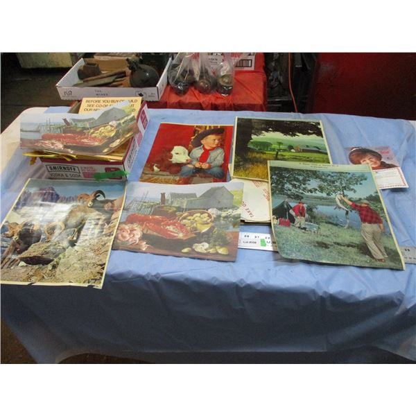 vintage calendars, pictures