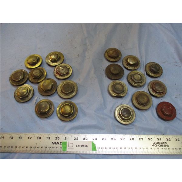 2X The Money - vintage buggy center cap grease cups