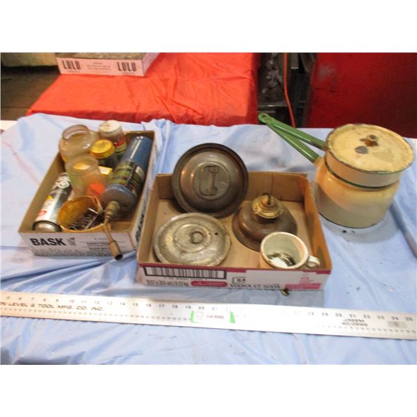 enamel pot, screws, nails, plus more