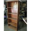 Image 1 : wooden 4-tier bookshelf, 30x1" tall + 2-tier shelf 42x36