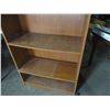 Image 2 : wooden 4-tier bookshelf, 30x1" tall + 2-tier shelf 42x36