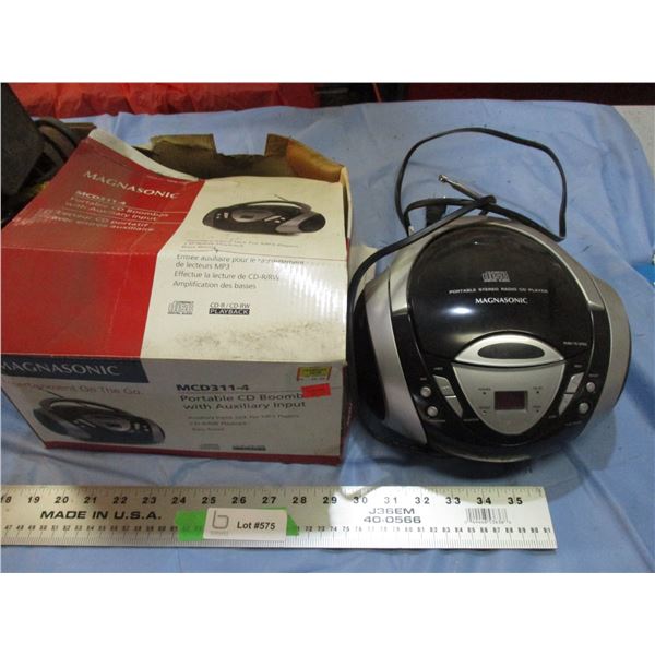 magnasonic portable CD player