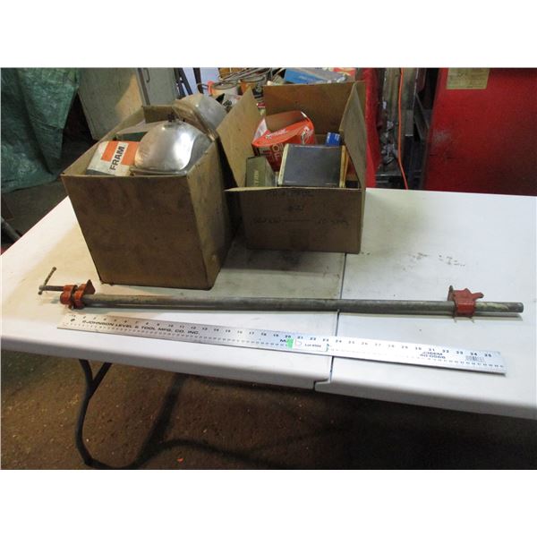 pipe bar, filters, lights, auto parts