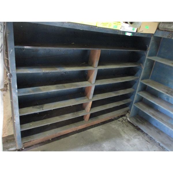 Wooden Shelf - 67x9x48 High (NO CONTENTS)