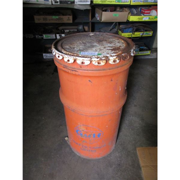 Gulf Oil Barrel, 27" tall