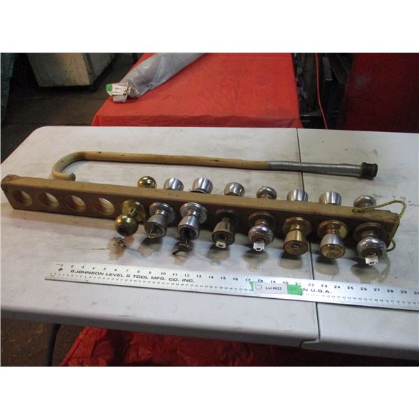 Door Knobs with keys, plus cane