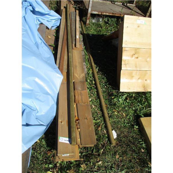 misc lumber, 1x4 (pine?)