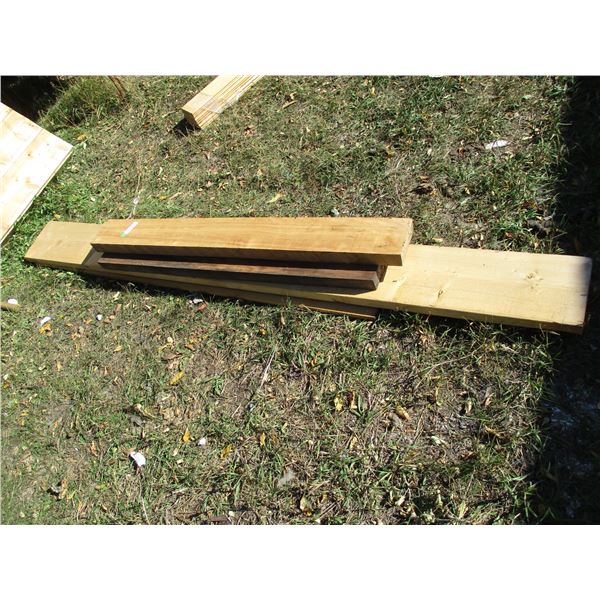 misc lumber + rough cut board - 1.5x8ft