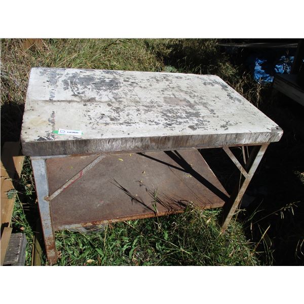 work table wooden top 37x22x28H