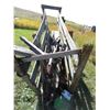 Image 4 : 2 wheel vintage livestock rack cart - 11ft 2"x32"