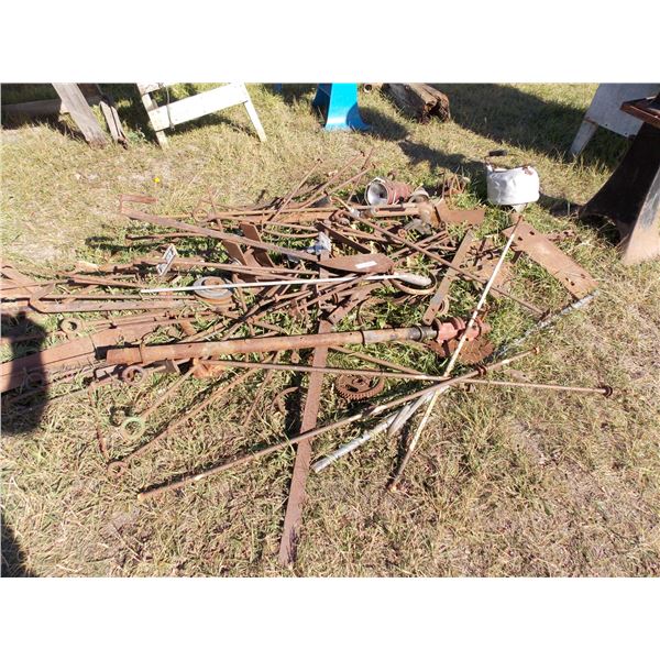 Pile of Assorted Scrap Iron Parts
