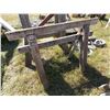 Image 2 : Pair of wooden sawhorses