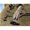 Image 2 : Wooden Wagon Running Gear with Iron hitch