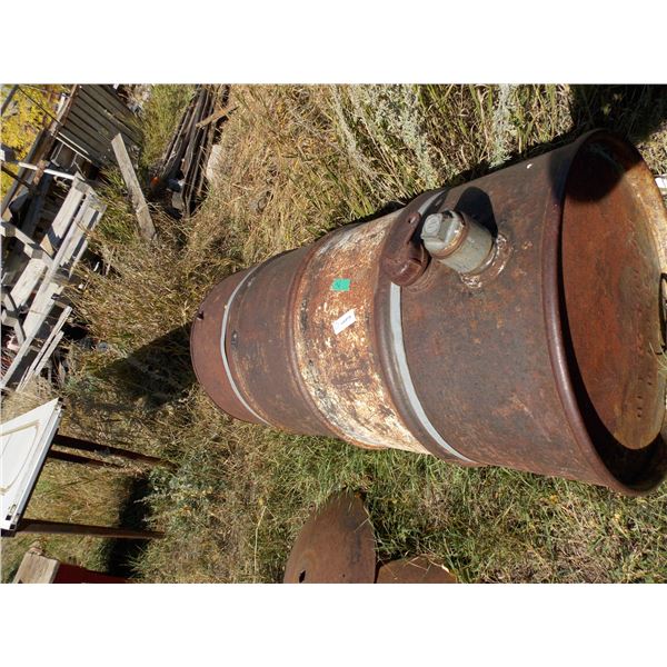 Round Cast Iron Fuel Tank - 4ft long