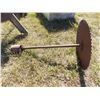 Image 2 : Vintage Saw Mill Blade on Axle