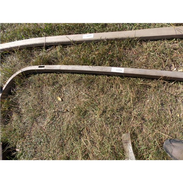 Wooden sulky wagon shaft 84" long