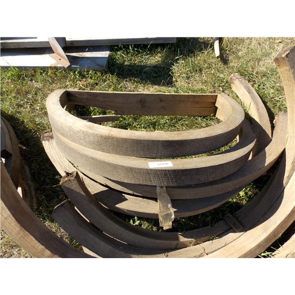 Ten Wooden Wagon Wheel Patterns Pieces