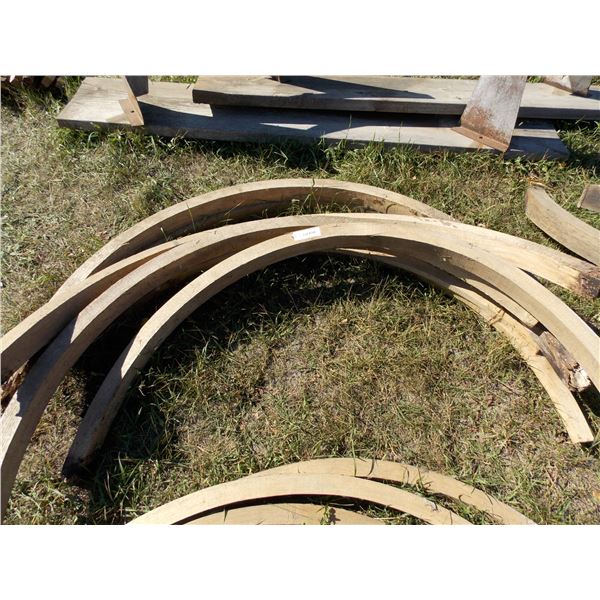 Nine Wooden Wagon Wheel Patterns Pieces Bodnarus Auctioneering