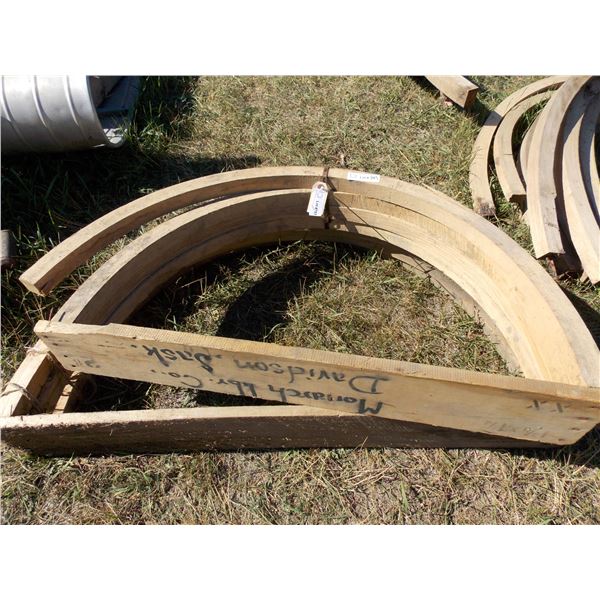 Seven Wooden Wagon Wheel Patterns Pieces Bodnarus Auctioneering