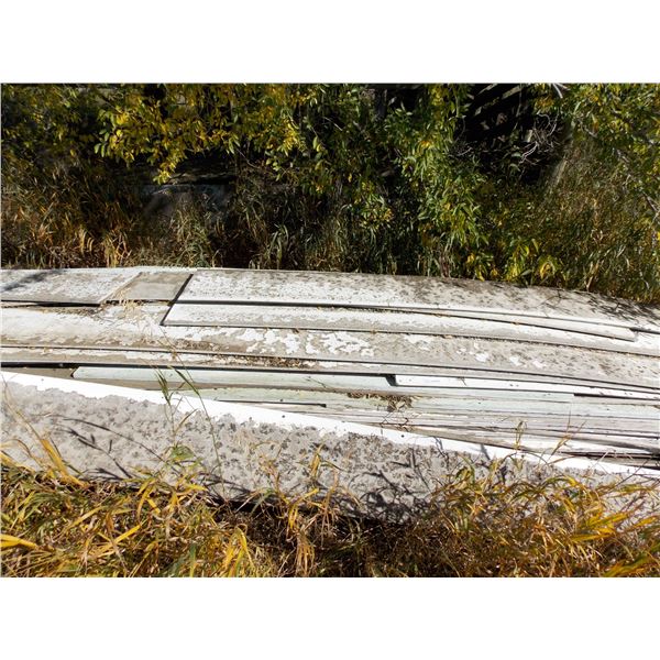 Three Piles of x90 Wooden siding and misc lumber