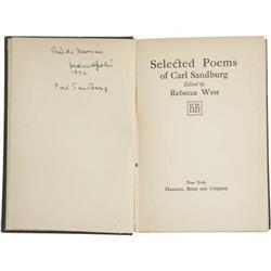 Selected Poems of Carl Sandburg Signed
