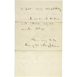 Henry Wadsworth Longfellow ALS