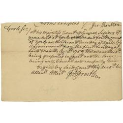 Revolutionary War General John Frost DS