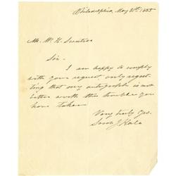 American Writer Sarah J. Hale ALS